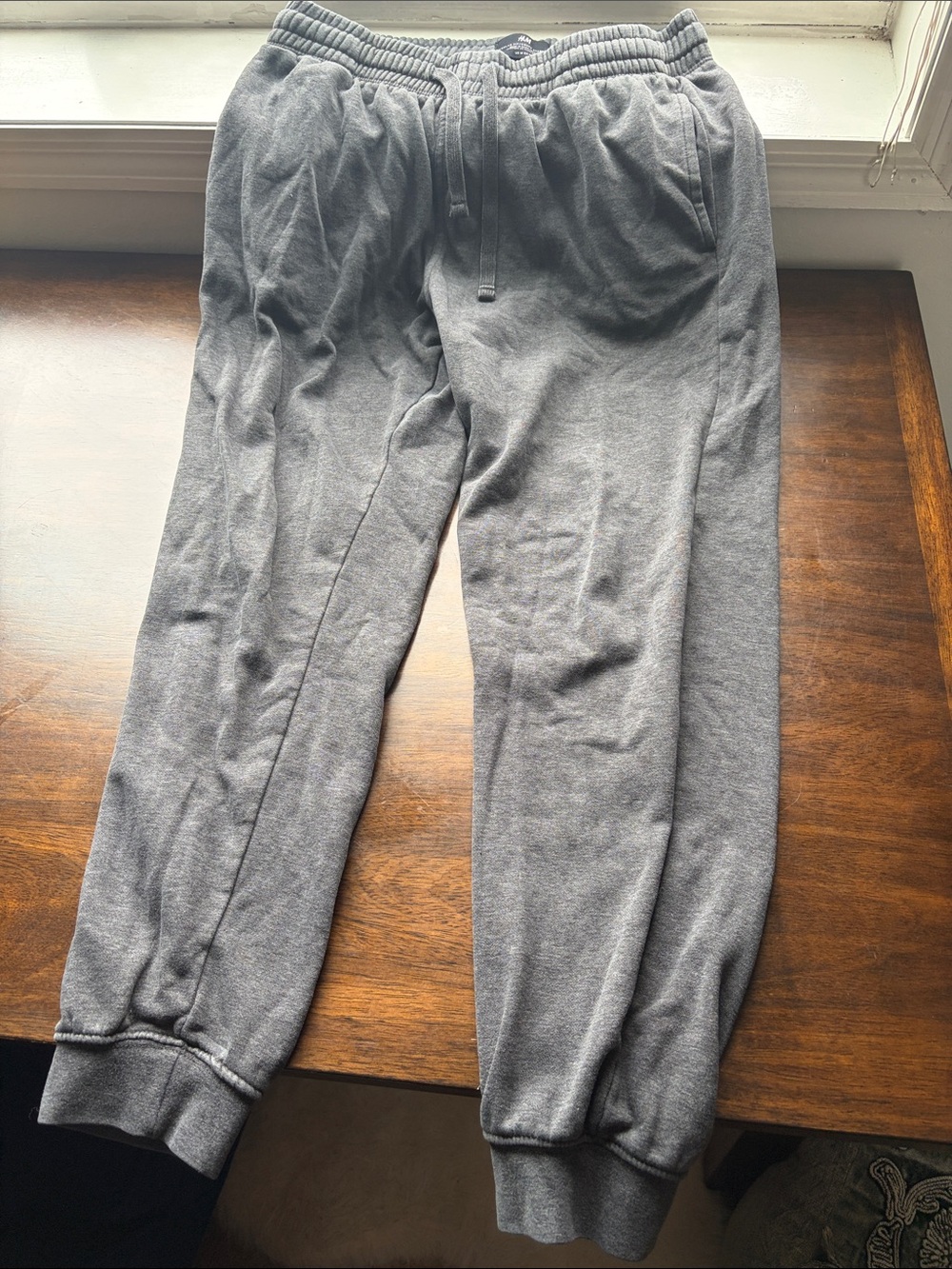 H&M Men's Dark Gray Jogger Sweatpants with Drawstring